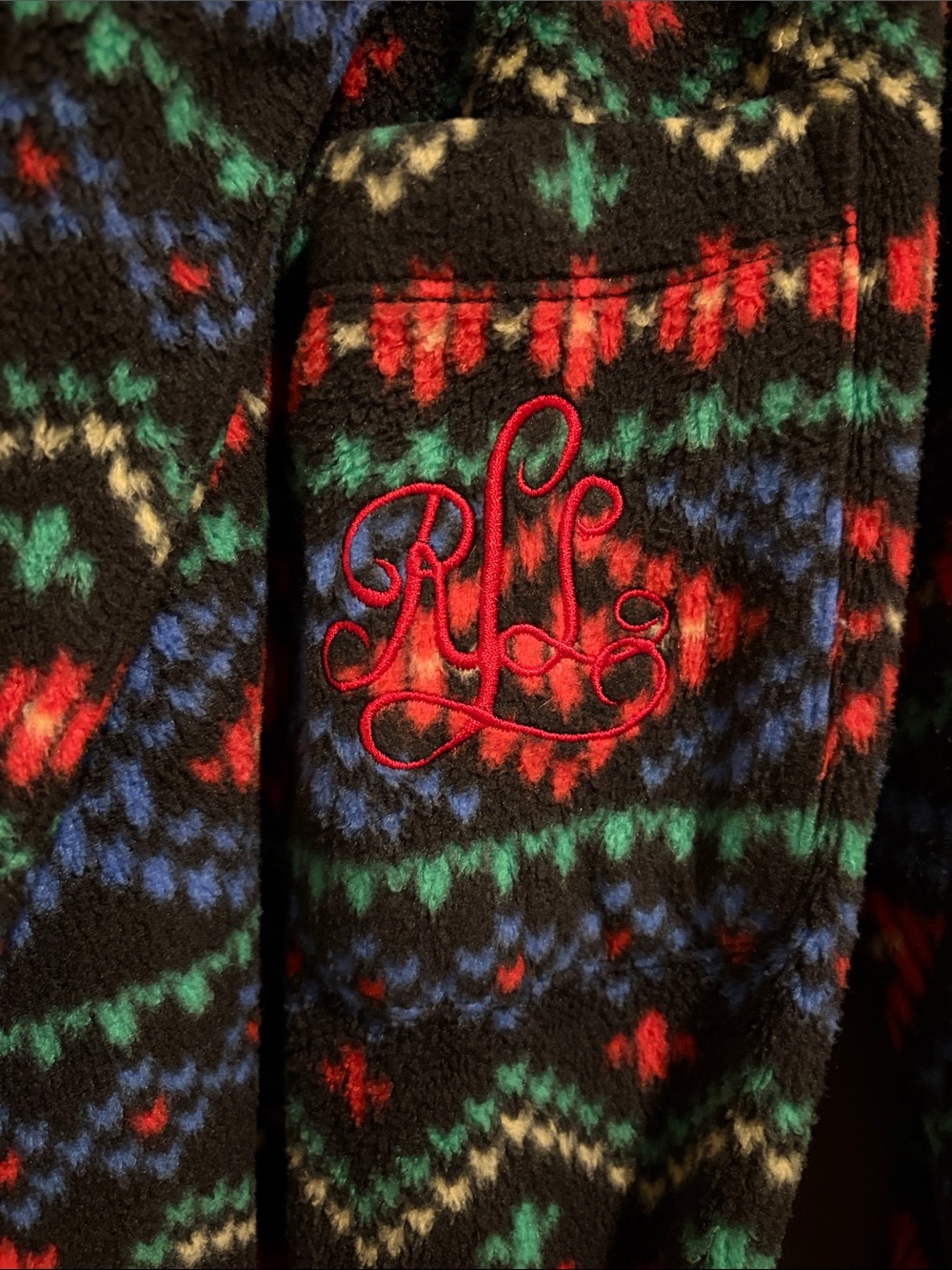 Ralph Lauren Fleece Robe - Picture 4 of 5